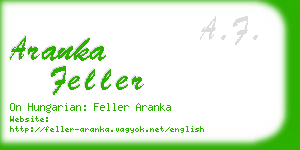 aranka feller business card